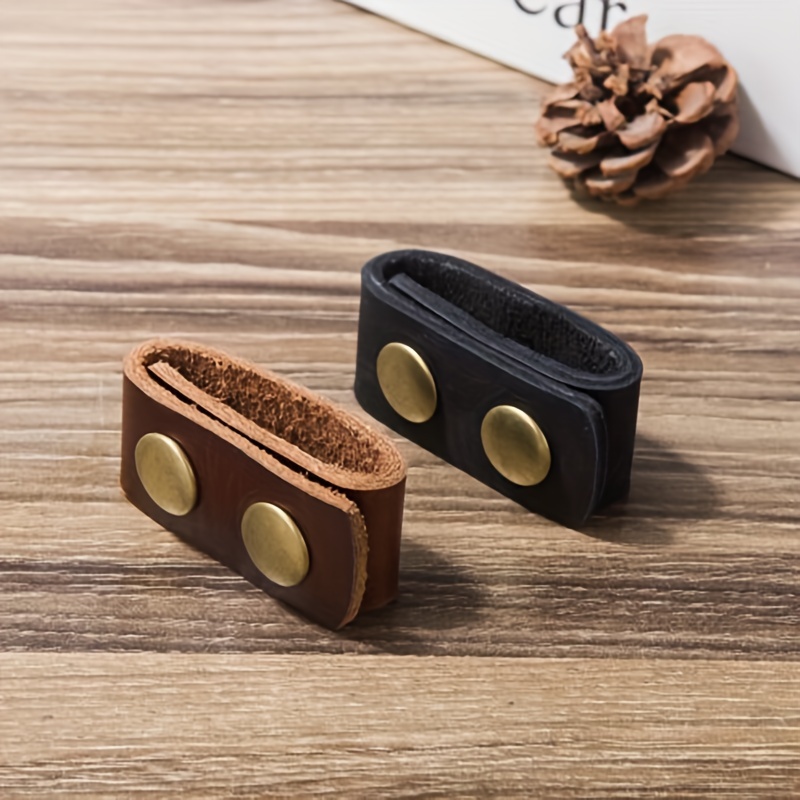 Double Snap Leather Belt Keepers Men For 2¼ Belt Concealed - Temu