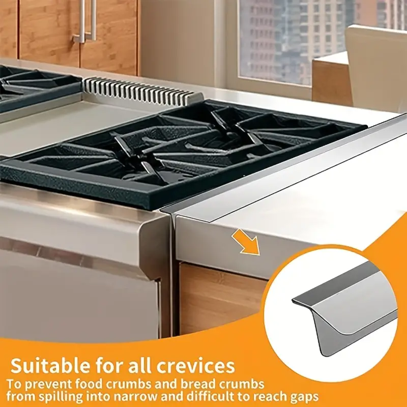 Stove Counter Gap Cover Stainless Steel Stove Gap Covers Oven Gap  Fillerstove