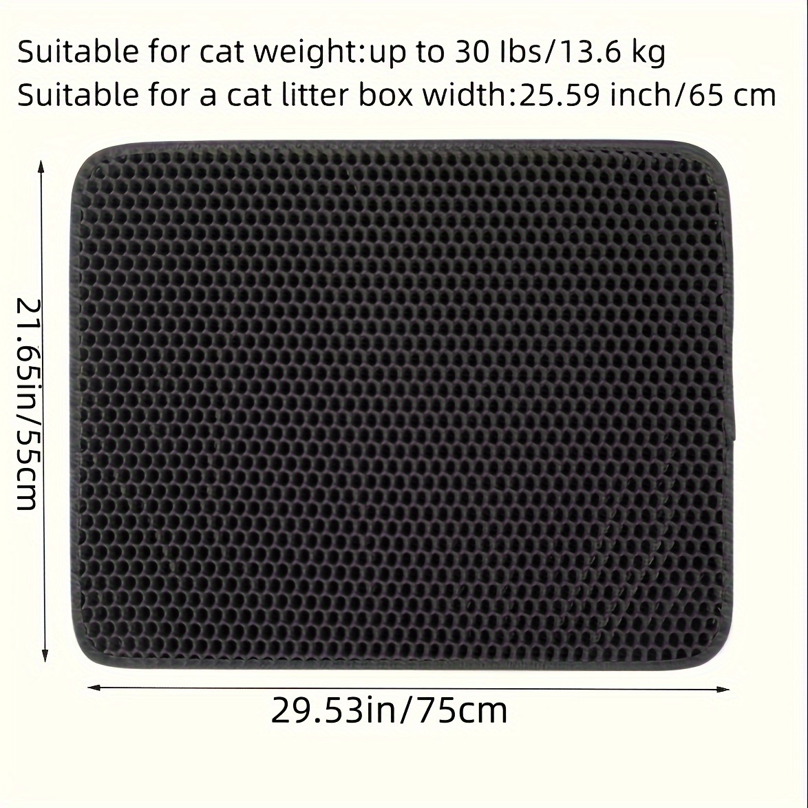 Double Layer Honeycomb Design Cat Litter Trapping Mat, Non-slip Washable Cat  Cleaning Mat For Pet Toilet Kennel Litter Box - Temu Germany