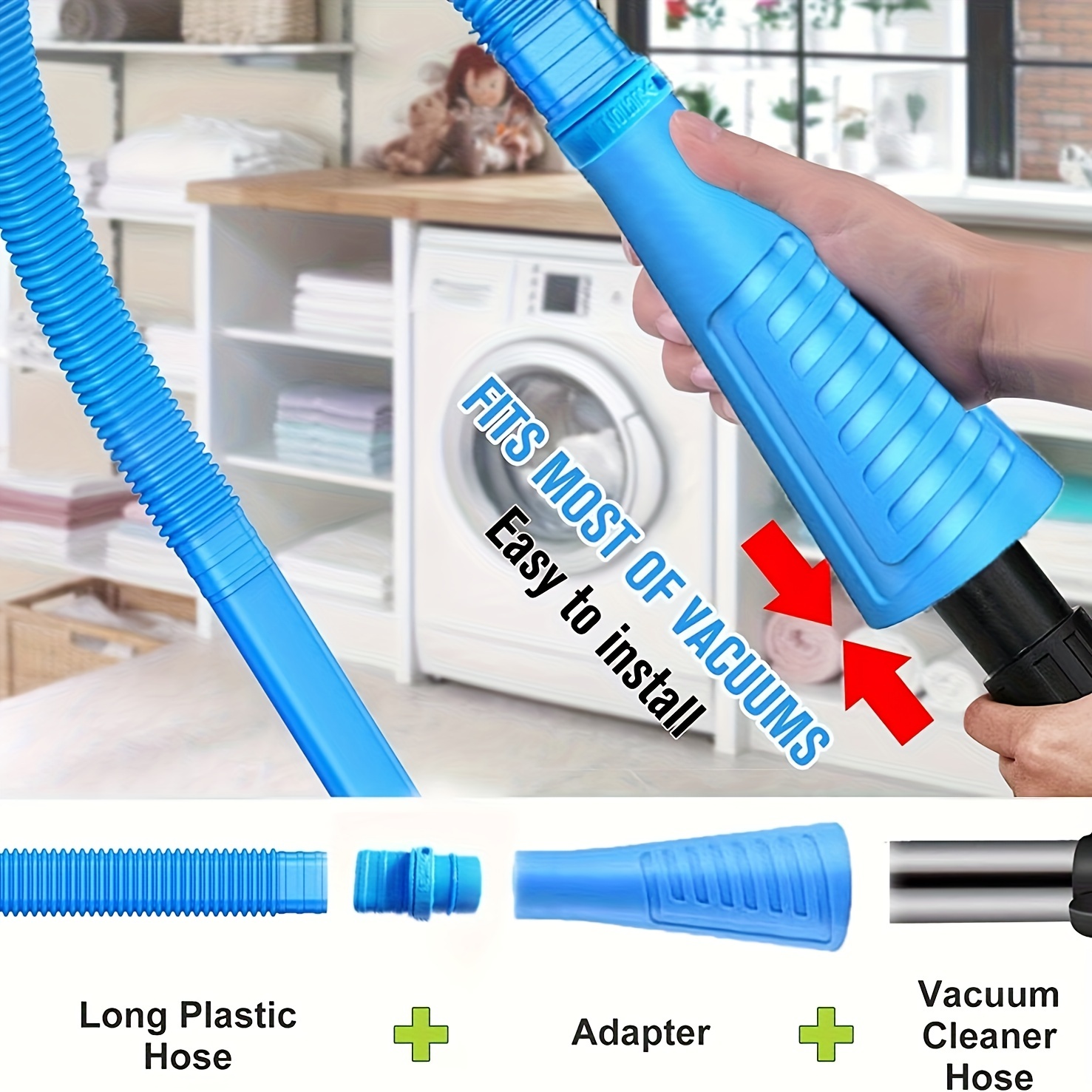 Sealegend Dryer Vent Cleaner Kit Vacuum Hose Attachment Brush Lint Remover  Power Washer and Dryer Vent Vacuum Hose