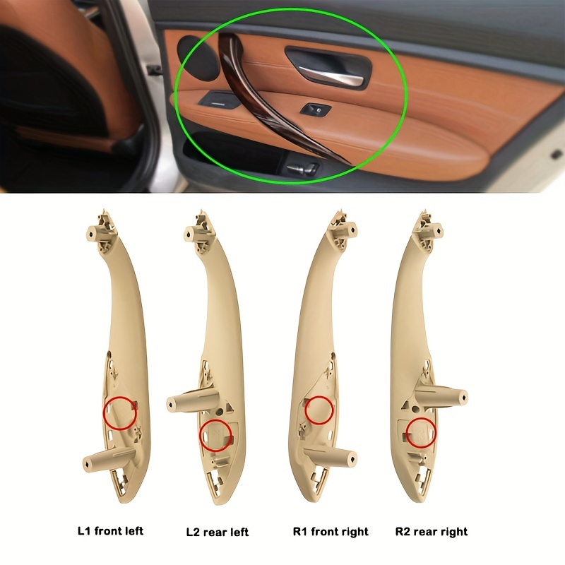Auto Inner Griff Innentür Panel Pull Trim Abdeckung Schwarz Links