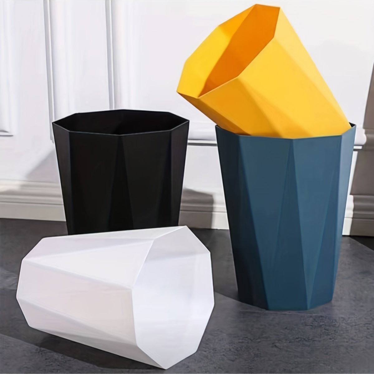 Fashion Trash Can Simple Pop up Type Cover Anti odour - Temu