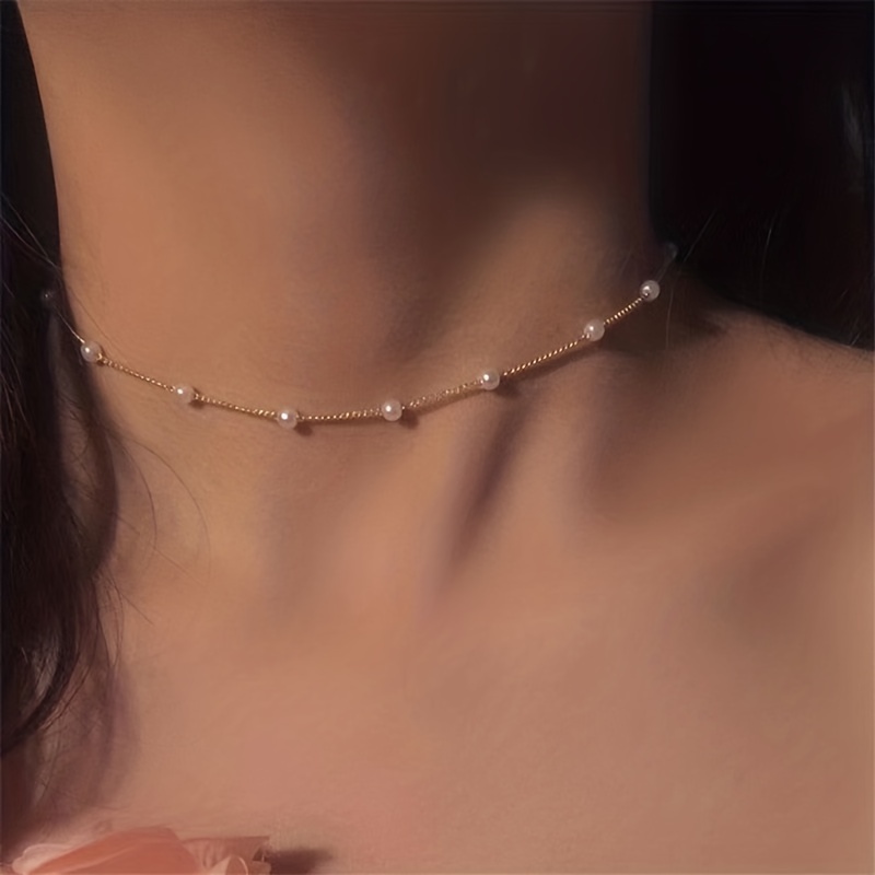 Choker Necklaces: Buy Pearl Choker Necklace for Women & Girls