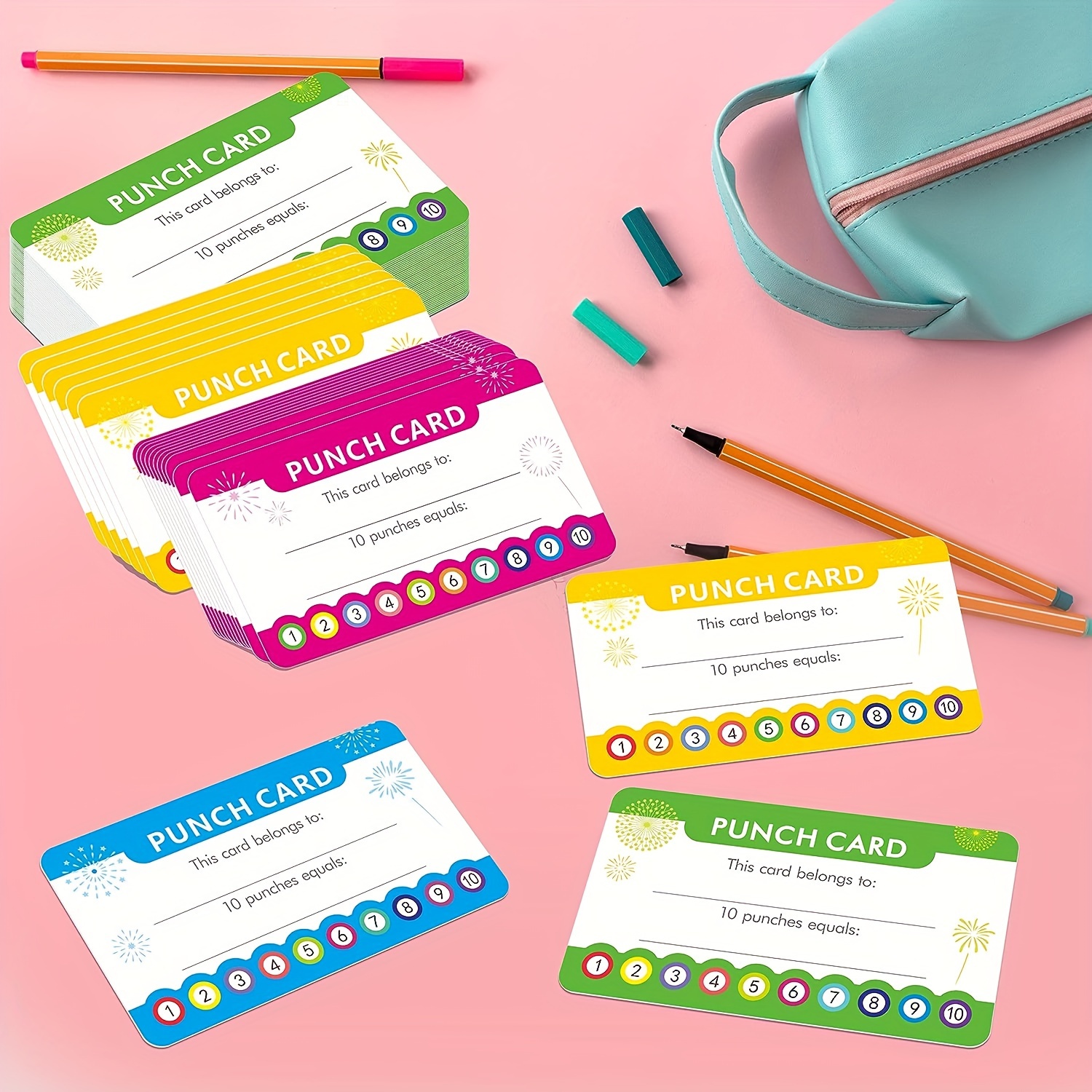 Punch Cards Suitable For Classroom Student Behavior Reward - Temu