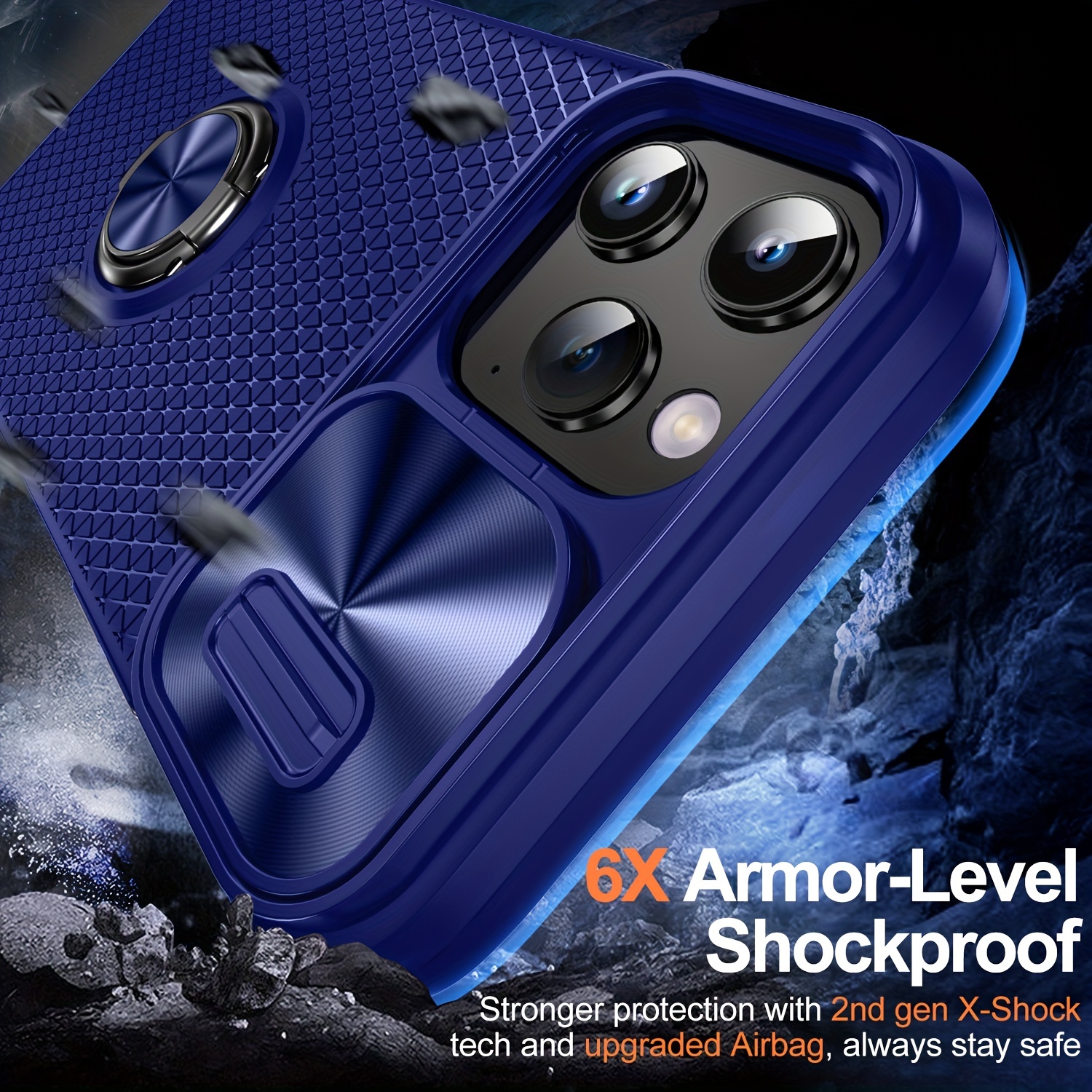 iphone 13 Case - Armor-Level Protection - Shockproof Clear Cover