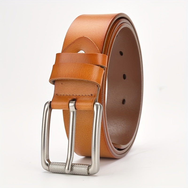 Luxury Pin Buckle Belts - Cowskin Leather Strap Belt Men Fashion Belts 1pc  Set