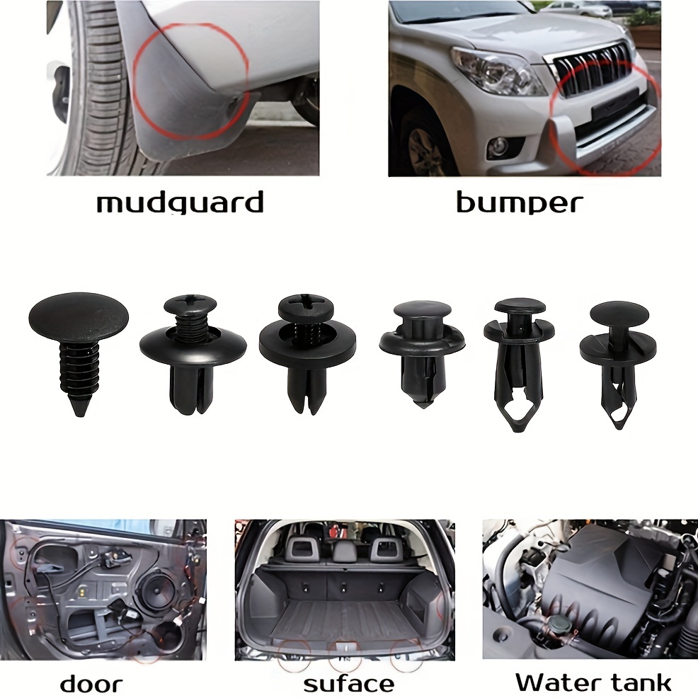 Car Retainer Clips Kit 6 Sizes Plastic Fasteners Automotive - Temu