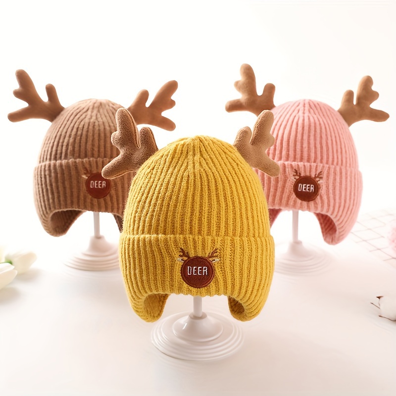 Gorro Niños Jersey Niña Gorro Tejido Protección Oídos Otoño - Temu