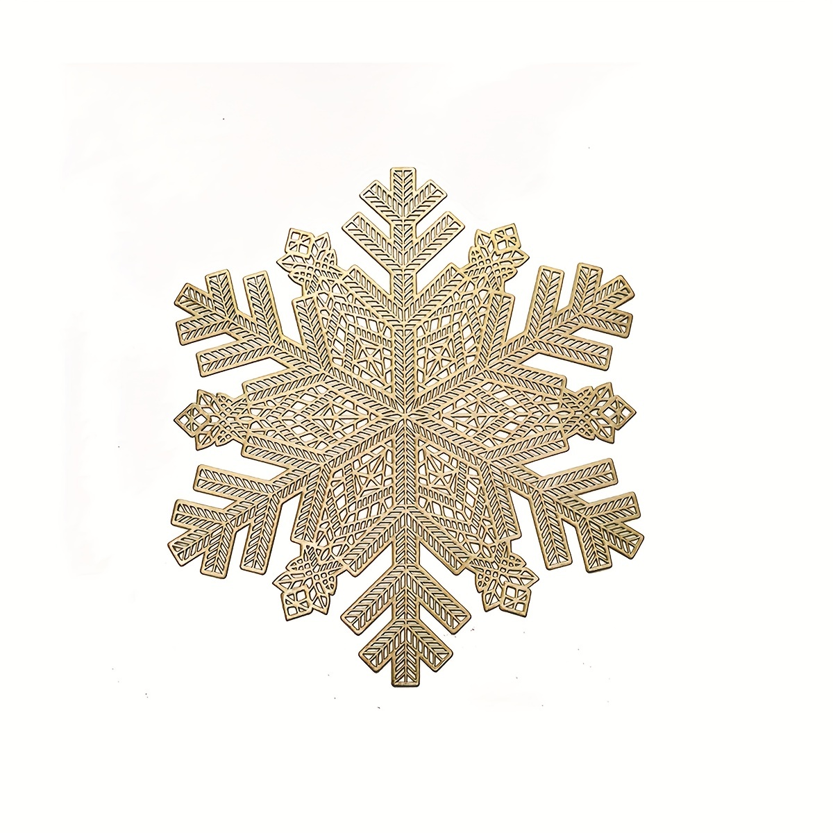 4pcs Nordic Snowflake PVC Placemats - Holiday Table Mat