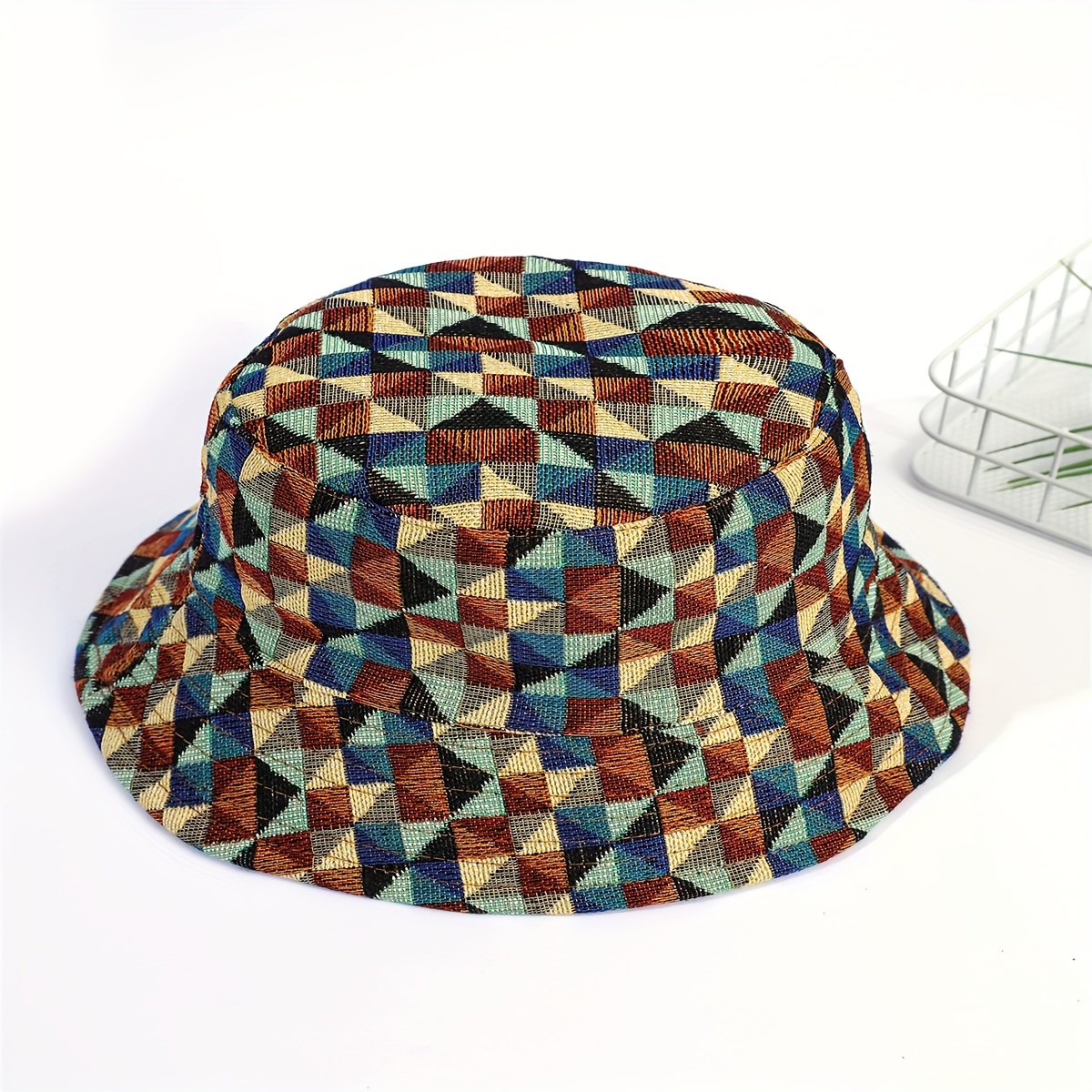 Plaid Bucket Hat - Temu