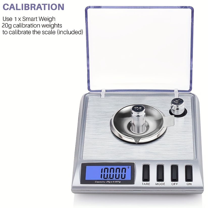 Fuzion Digital Milligram Scale 50g/ 0.001g, Portable Jewelry Scale, Powder  Scale, Micro Scale for Powder Medicine, Gold, Gem, Reloading, Calibration