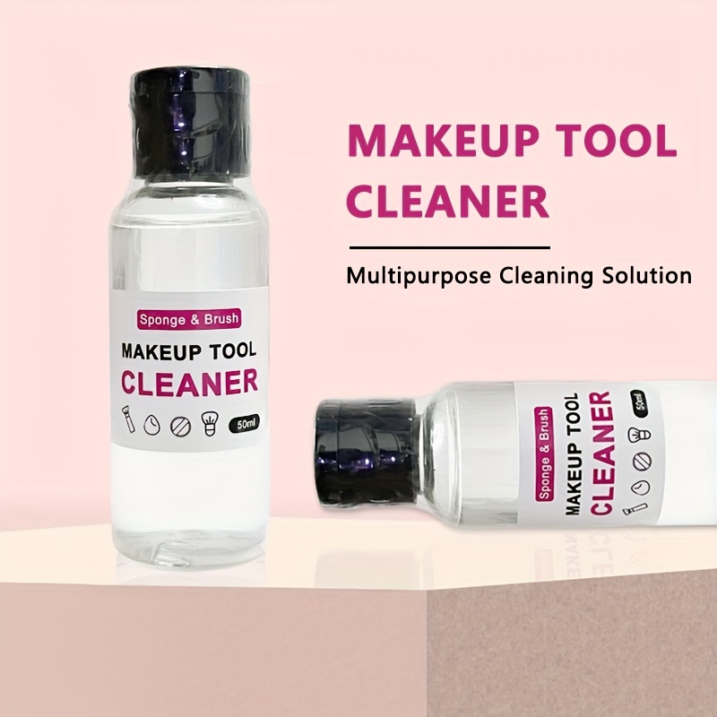 Limpiador Herramientas Maquillaje Solución Limpieza - Temu