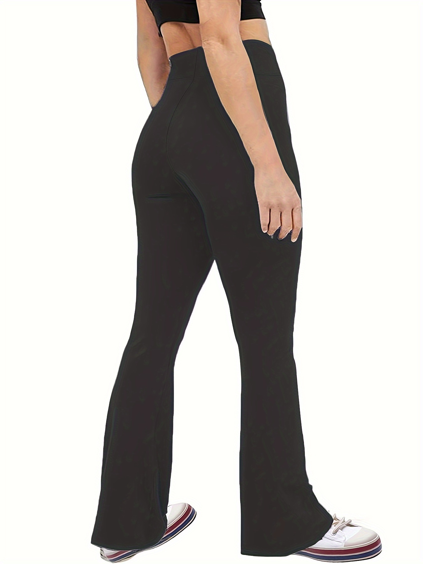  Girl V-Cut Yoga Flare Pants with Pockets-Kid Workout Cross  Causal Stretchy Tummy Control Pants Black/Black/Black : Clothing, Shoes &  Jewelry