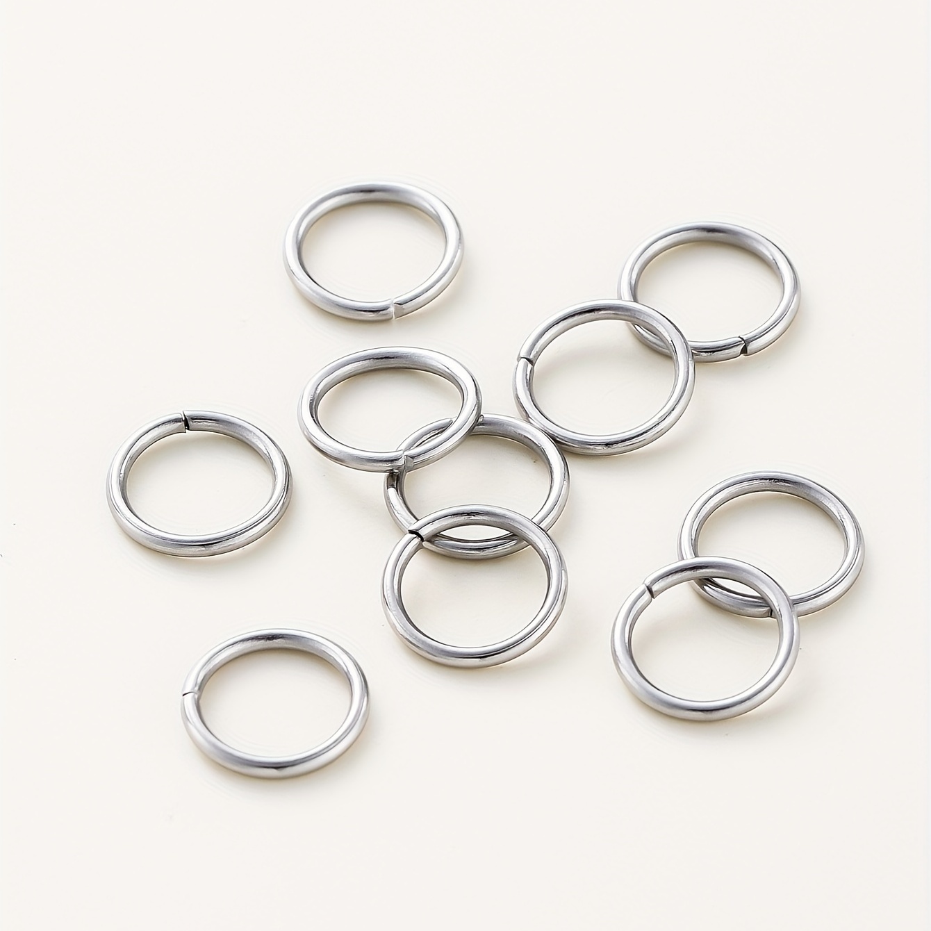 Lot Stainless Steel Open Jump Rings Set Diy Jewelry Findings - Temu