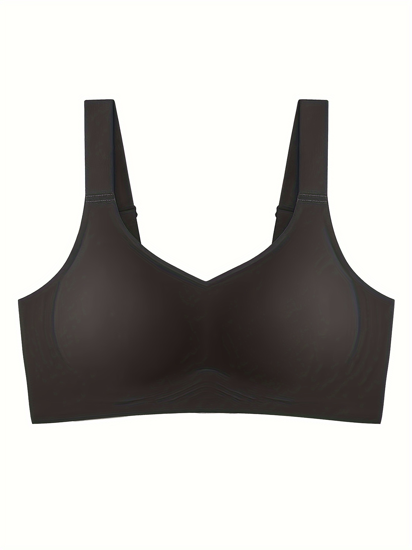 Women's Comfortable Thin Padless Sports Bras, Single Layer Solid