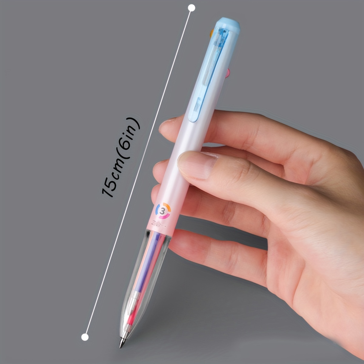 8 Color / Set Erasable Gel Ink Pens Fine Point, 0.5 mm Retractable Clicker  Pens