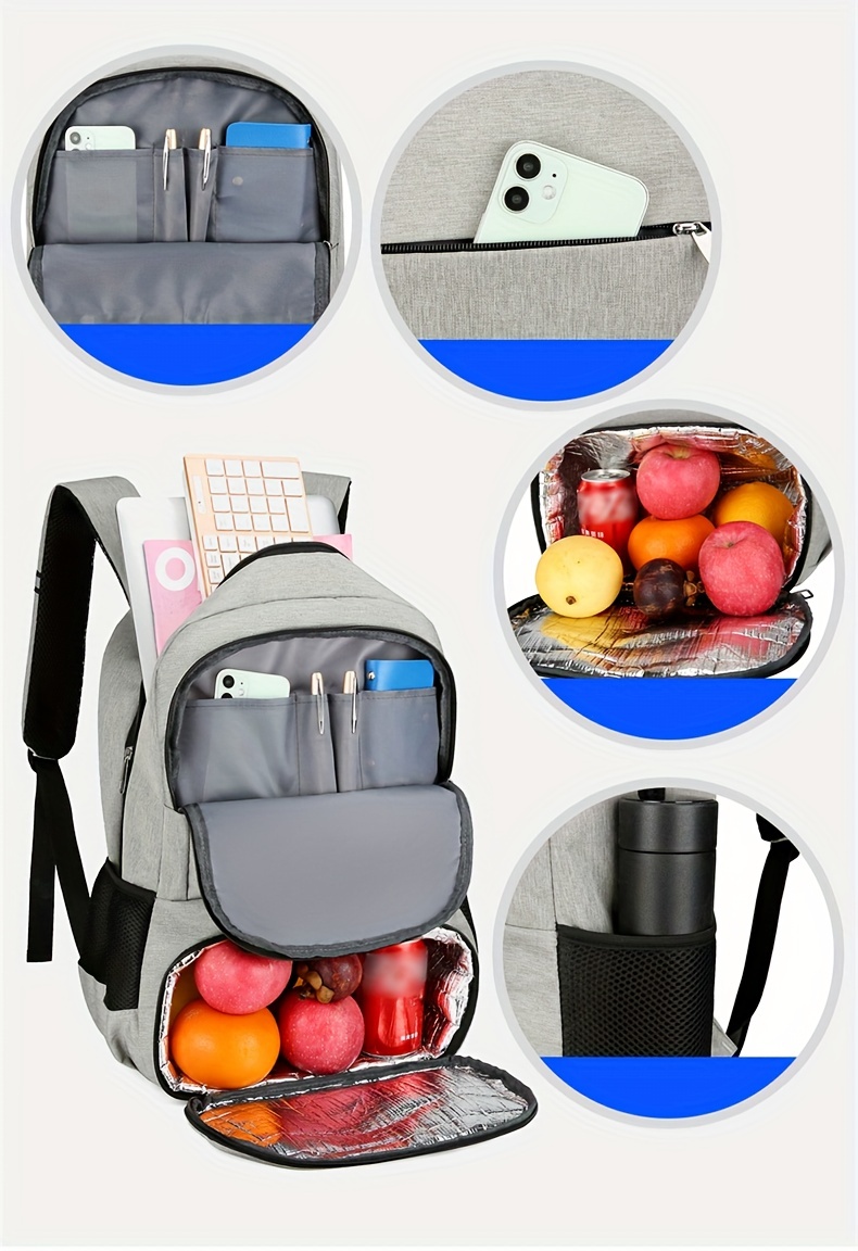 meteor Mochila Térmica Porta Alimentos para Picnic Playa Camping - Portatil  Bolsa Aislamiento de Enfriamiento 10 L o 20 L Arctic : : Jardín