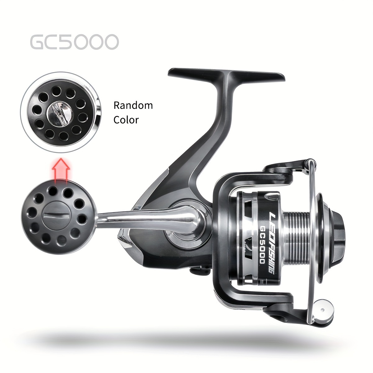 Leofishing 5.1:1 Gear Ratio Aluminum Spinning Reel Powerful - Temu