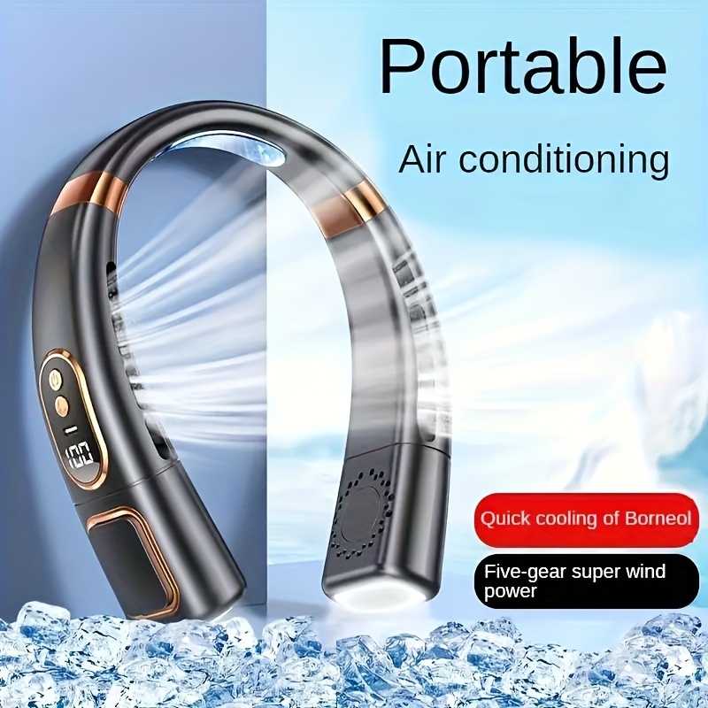 1 Ventilateur Cou Portable Ventilateur Sans Lame Mains - Temu Canada