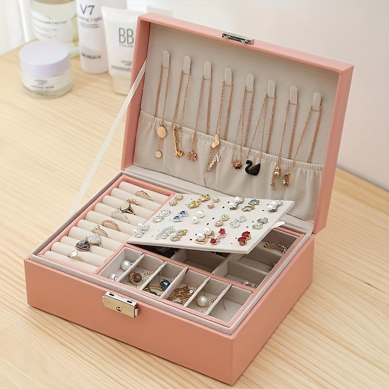 Jewelry Box Jewelry Organizer Earrings Earring Holder - Temu