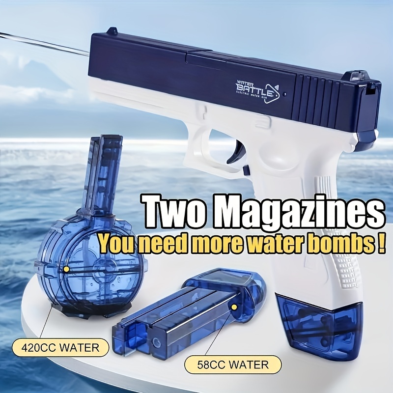 Acheter Pistolet à eau électrique Glock, jouet de tir entièrement  automatique, jouet de plage d'eau d'été pour enfants garçons filles adultes