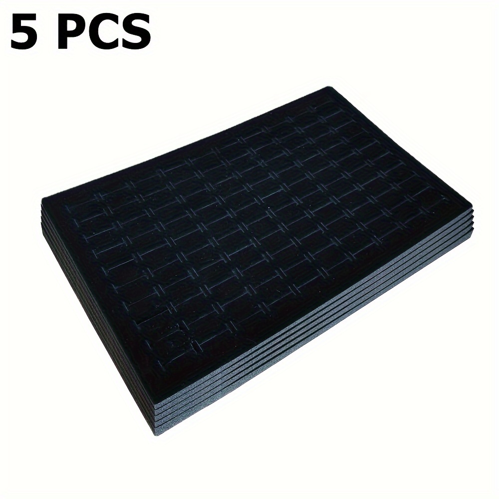 100-slot Rings Foam Stand Holder Insert Organizer, Desktop Jewelry Rings Storage Display Prop, For Dresser Mall Window