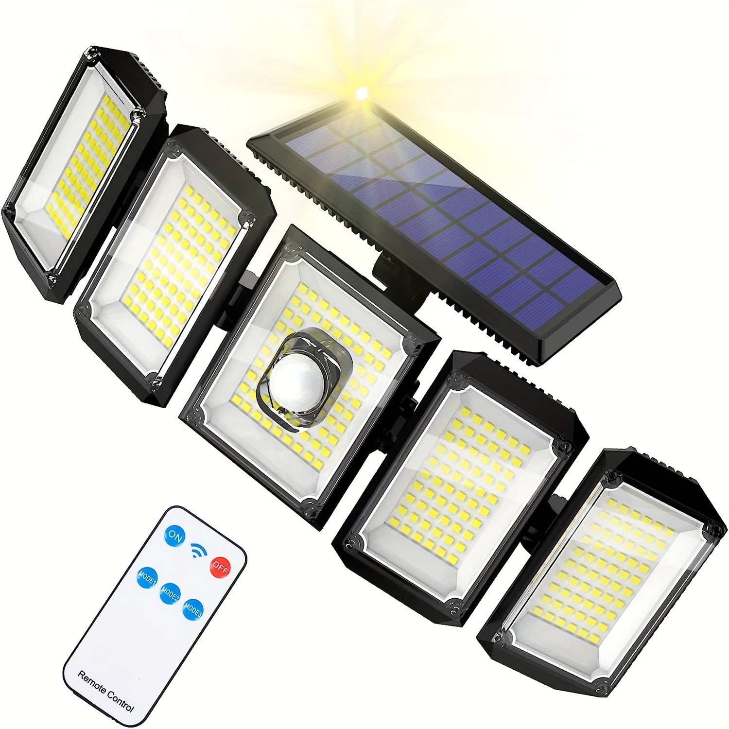 Éclairage Extérieur Luminaire 20 LED Lampe Solaire Avec Télécommande Étanche