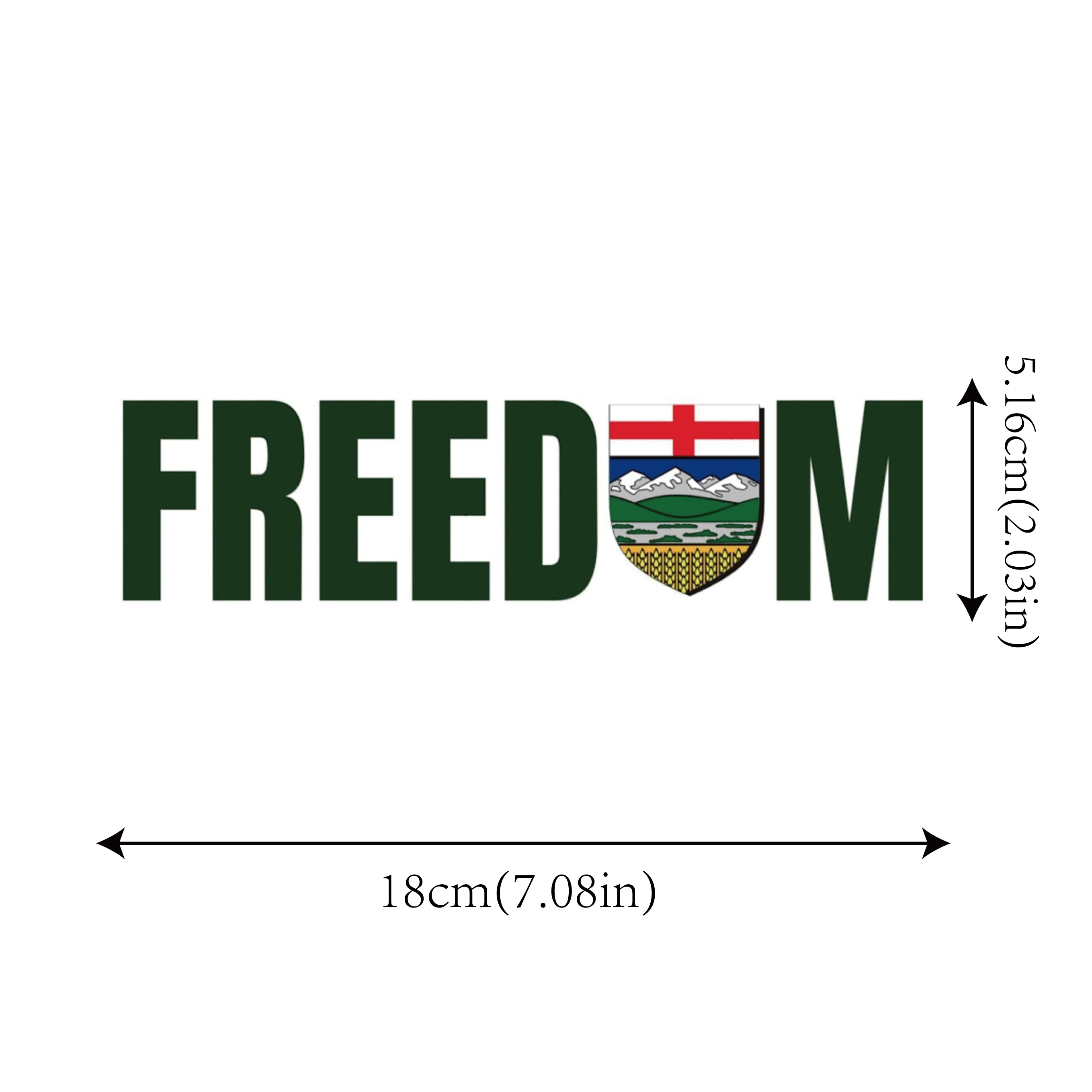 Adesivo Para Paraurti Freedom In Alberta Province Canada, Adesivi Per  Paraurti Canadian Pride, Adesivo In Vinile Per Esterni Con Lo Stemma Della  Provincia Di Alberta - Temu Italy