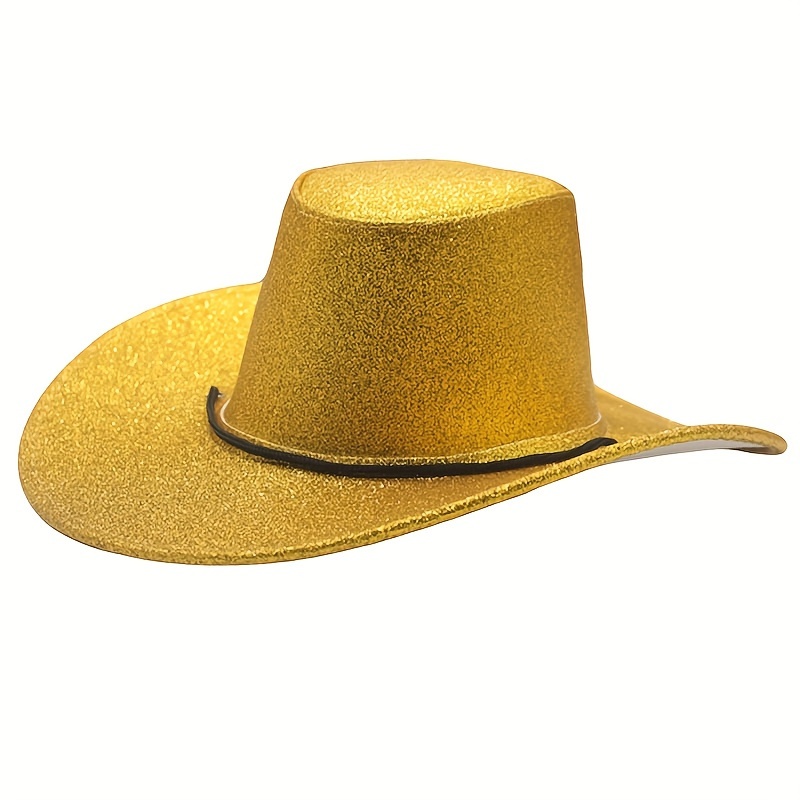 Nuovo Cappello Da Cowboy Western Per Spettacolo Di Danza, Cappello Jazz Con  Accessori In Cintura, Cappello In Feltro Per Coppie