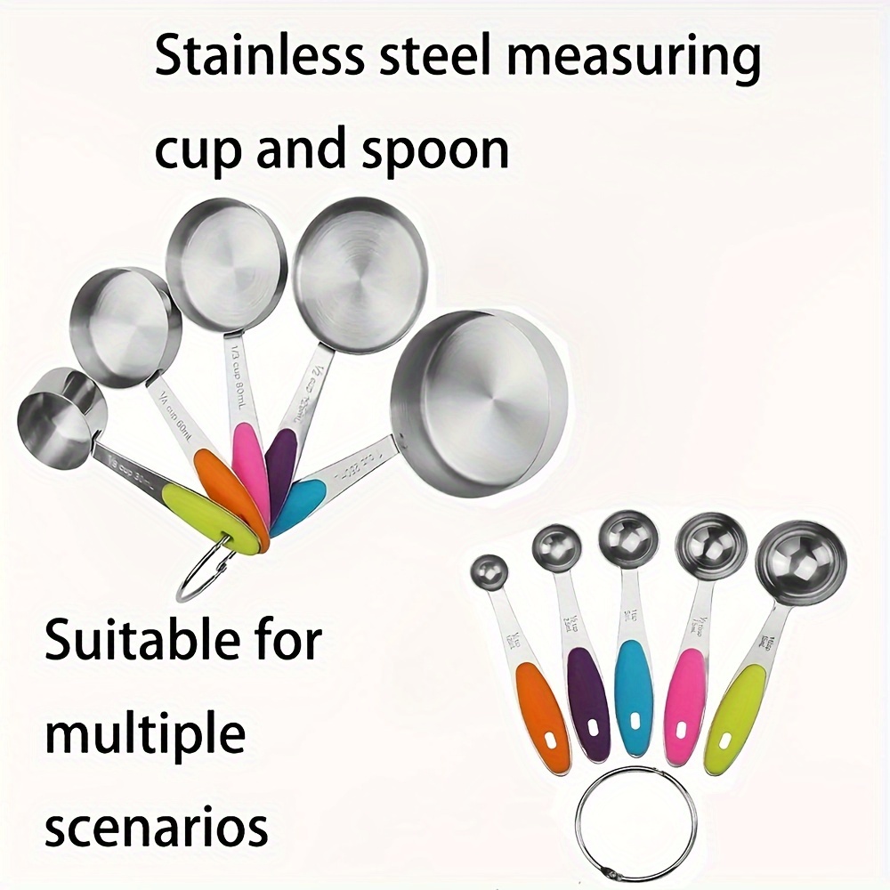 Stainless Steel Measuring Spoon Baking Measuring - Temu