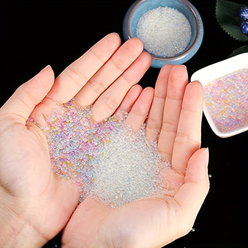 Fake Water Bubble Beads, Iridescent Water Drop Micro Bead, Faux Wate, MiniatureSweet, Kawaii Resin Crafts, Decoden Cabochons Supplies