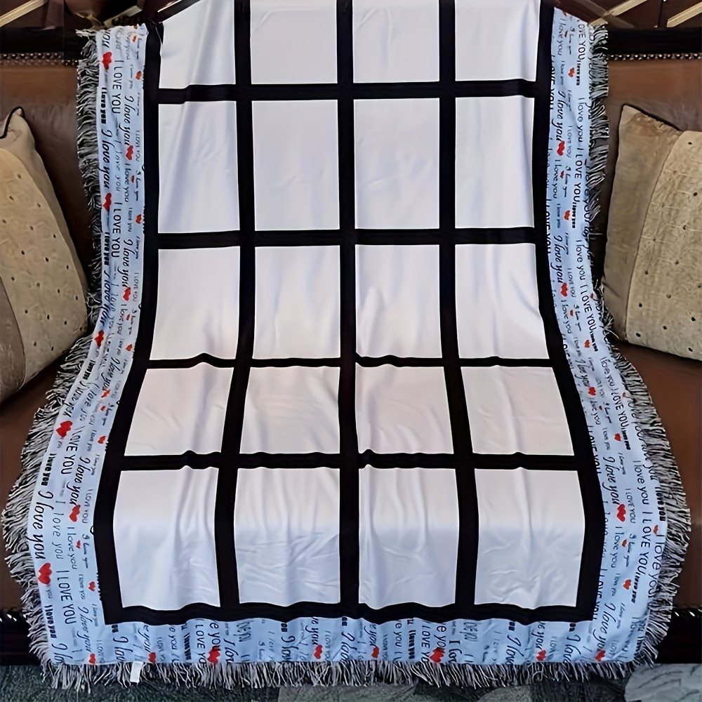 Blank Sublimation Throw Blankets For Heat Press Sublimation Polyester