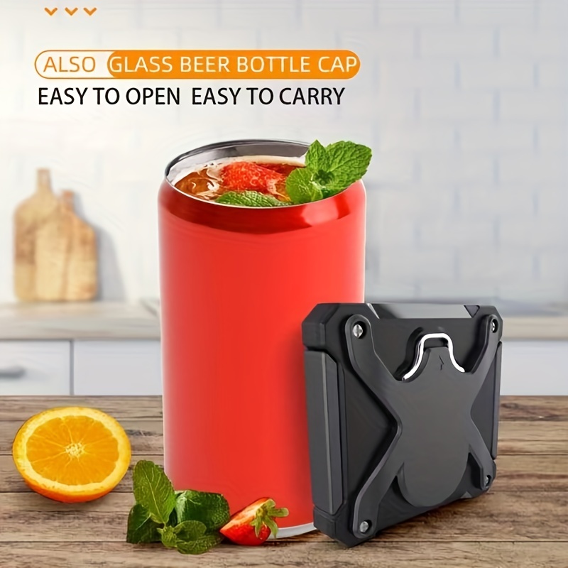 Easy Can Opener Manual Reusable Opener for Coke Beer Soda Drink Aluminum  Beverage Can Top Ring Opener Tool Camping Random Color
