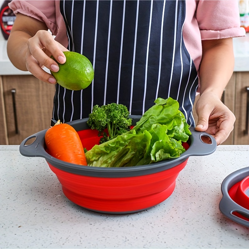 Fruit Vegetable Washing Basket Foldable Strainer Silicone basket