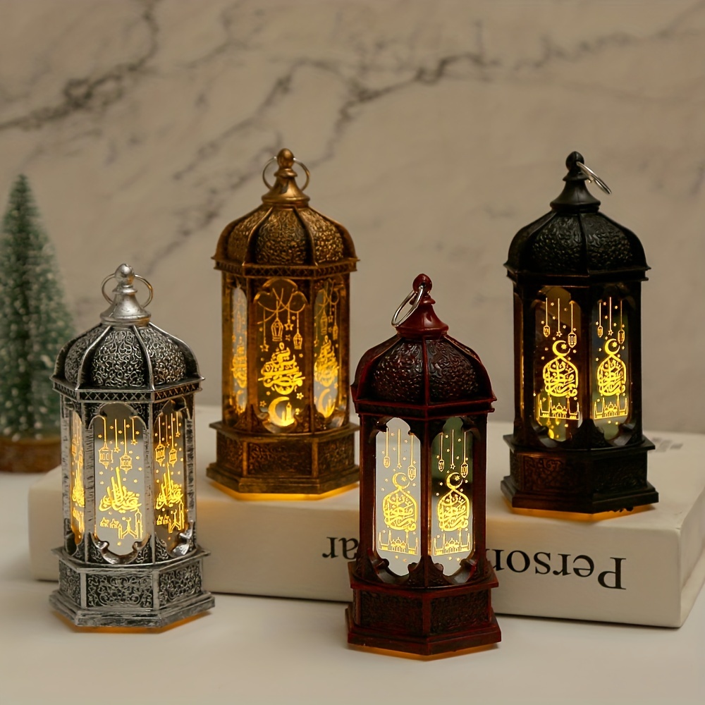 Led Ramadan Lights - Wooden Decorative Lantern For Eid Ramadan Mubarak -  Decorative Led Night Light - Home Hangings Lanterns Decorative Indoor For  Bed