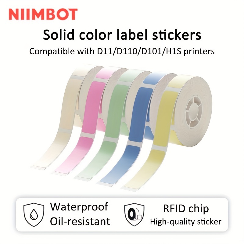Ruban d'étiquettes pour NIIMBOT D11 Maker, Papier Autocollant Auto