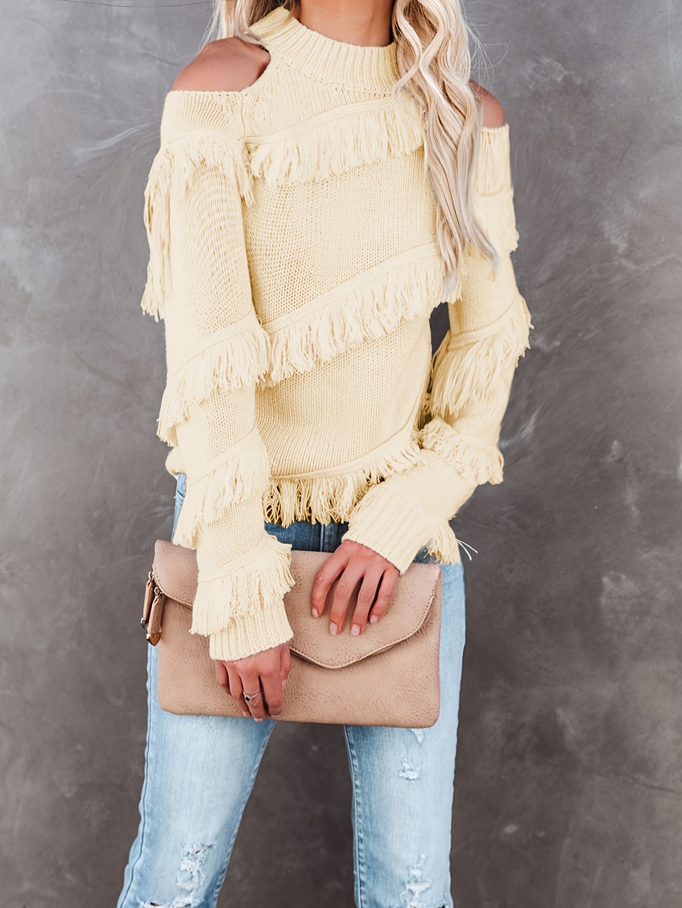 Tassel 2024 sleeve sweater