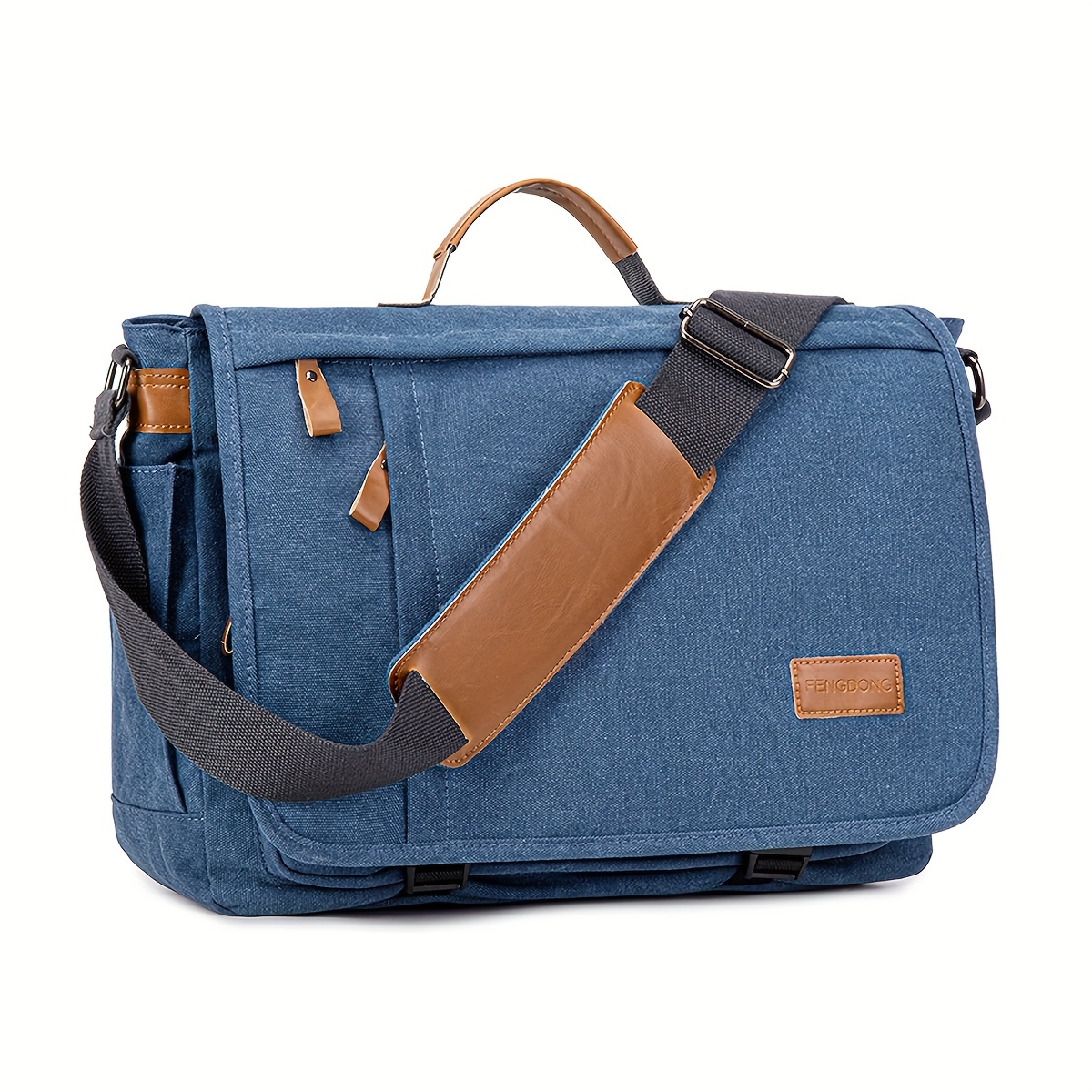 Laptop Shoulder Bag Postman Bag, - Temu