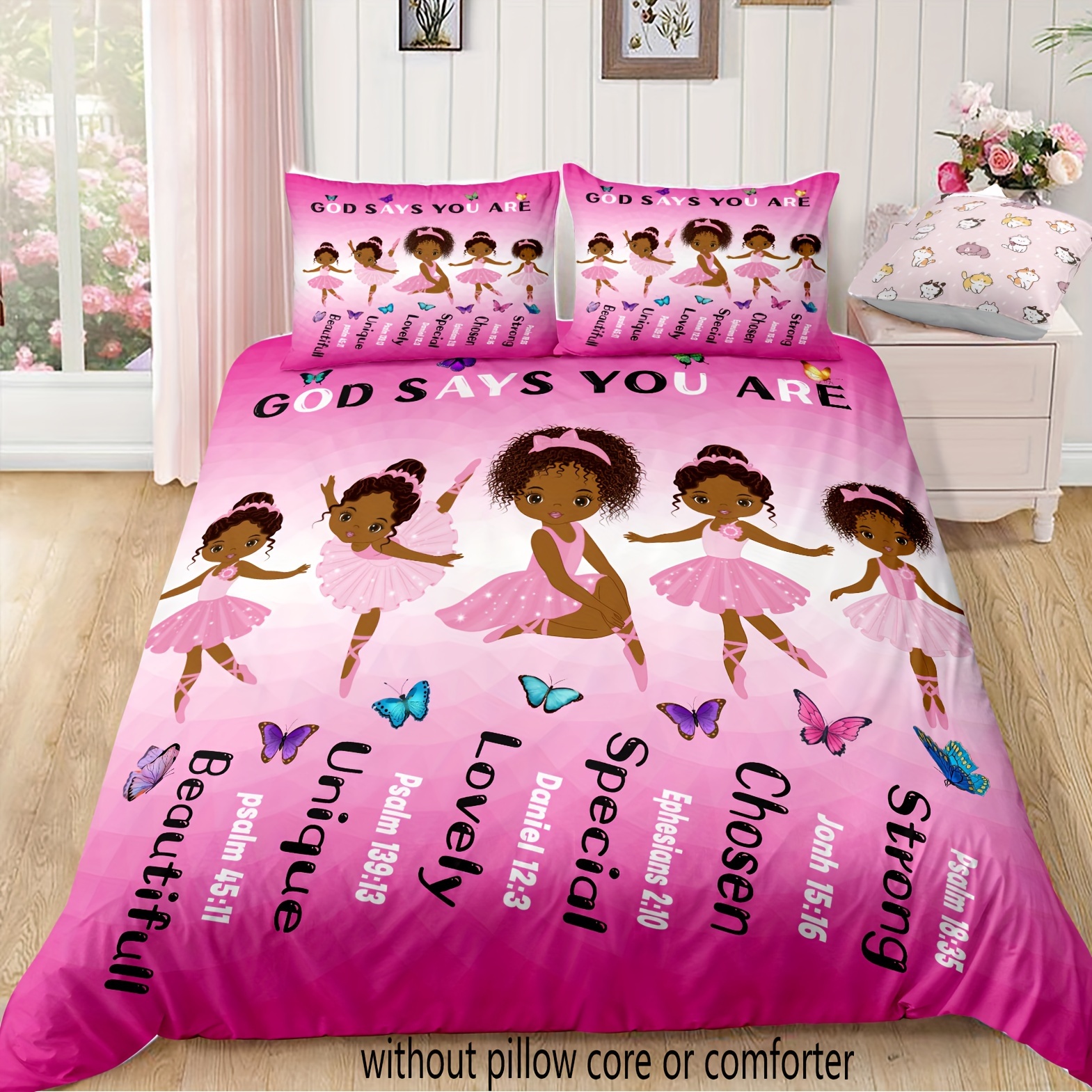 African American Ballet Dancer Duvet Cover Set (without - Temu