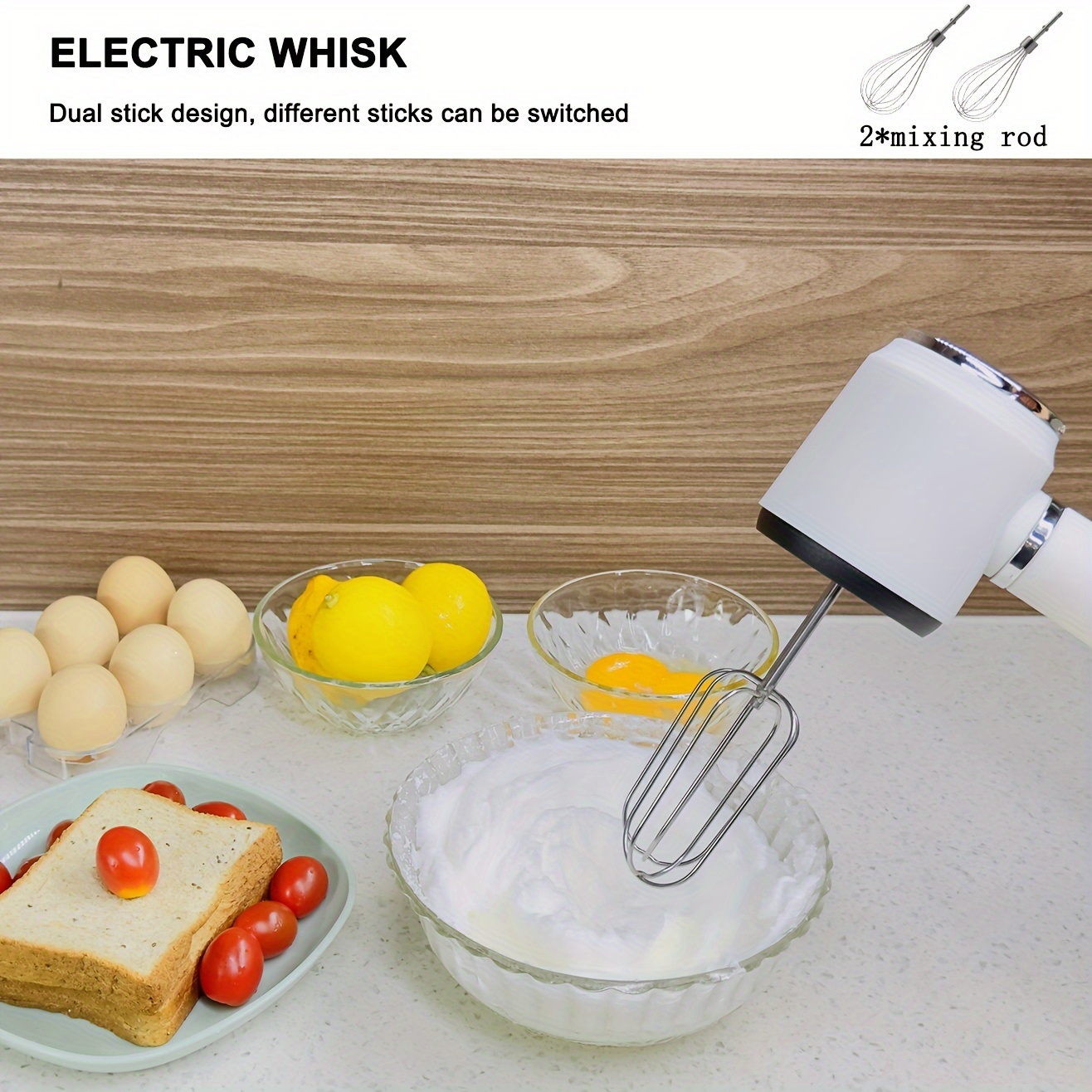 Electric Milk Frother Coffee Mixer Stir Foamer Cream Eggbeater HandWhip  Blender