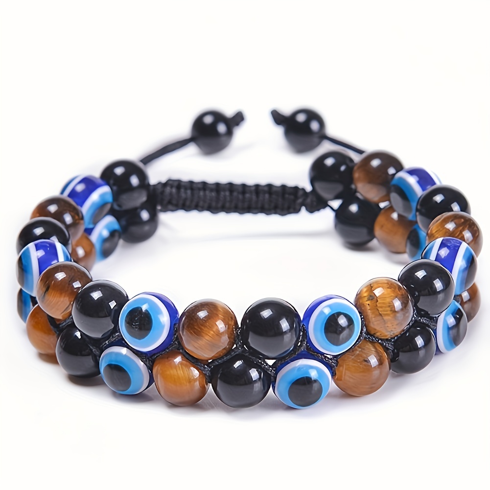 36 Pcs Evil Eye Bracelets Pack Mexican Braclets Set Ojo Bracelet Protection  Amulet Anklets Jewelry Gift For Women Girls Boys