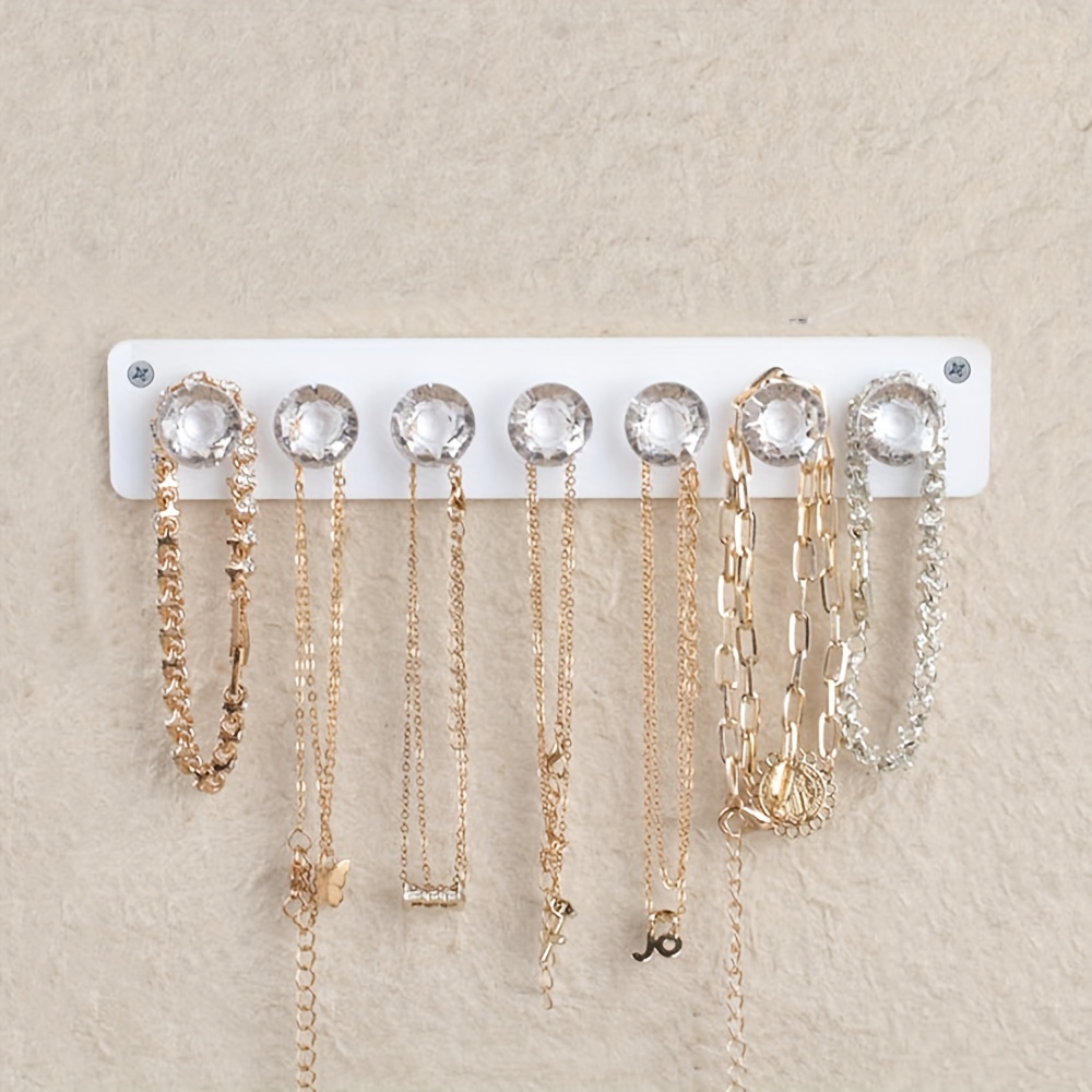 Necklace Hanger, Acrylic Necklace Organizer Wall Mount Necklace