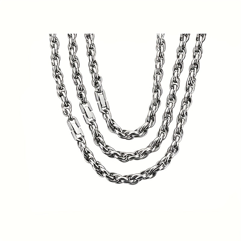 1pc Stainless Steel Chain Necklace Elegant Thin Chain Neck Jewelry  Accessory For Women