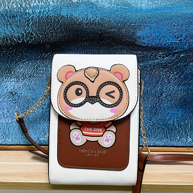 Cartoon bear crossbody discount bag