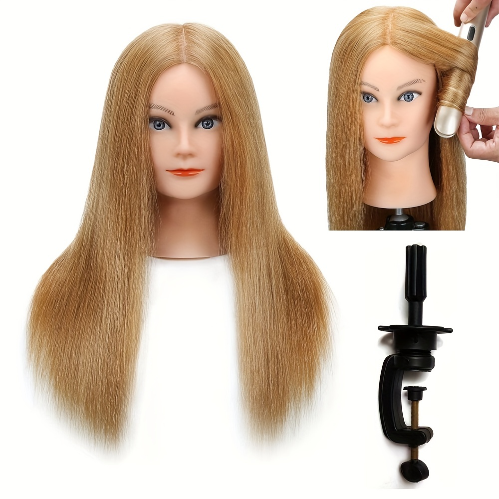 Training Head Mannequin Head 100% Synthetic Hair Styling - Temu