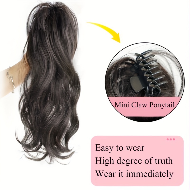 Pedaços de Cabelo Feminino, Cabelo Cacheado Preto Peruca