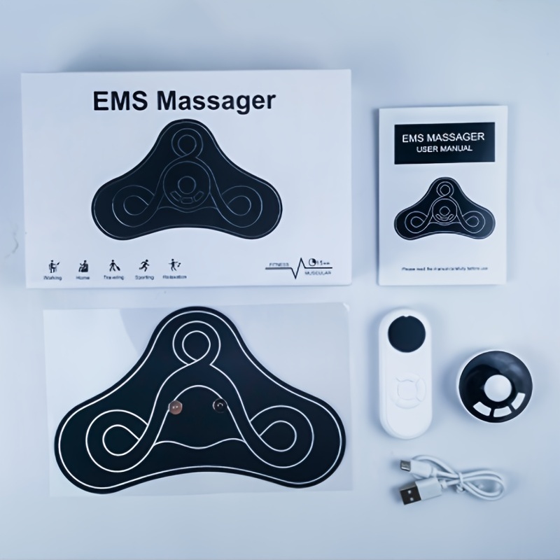 8 Modes Abdominal Patch EMS Massager Fat Shaking Device Intelligent Mini Cervical Arm Muscle Massager