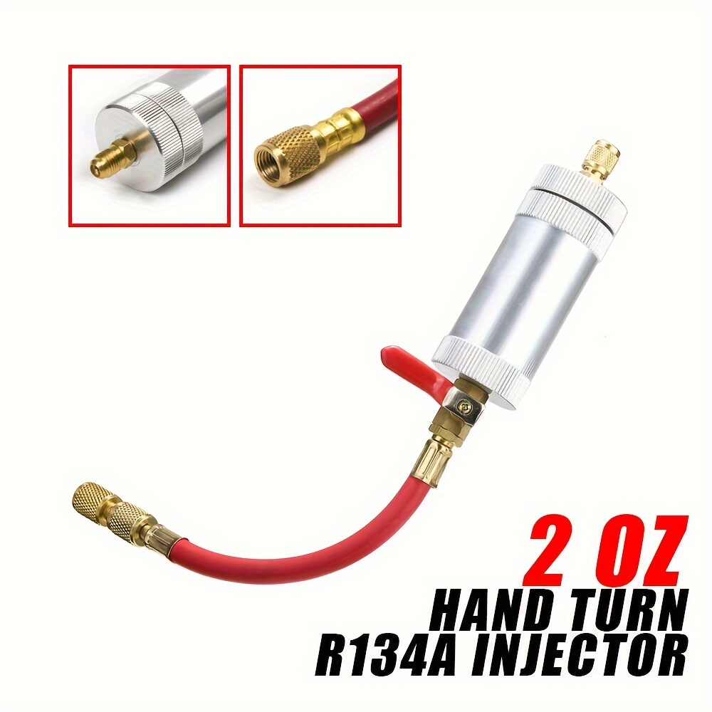 AC Repair Tool R134A Compressor Oil Dye Injector - AC HVAC Tool With 1/ ...
