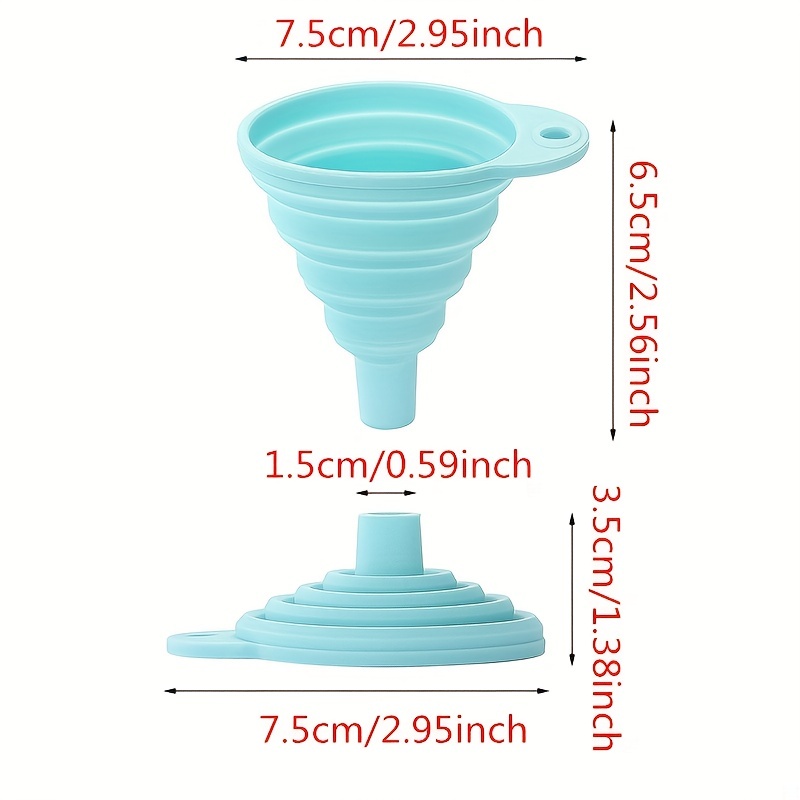 4pcs Silicone Collapsible Funnel - Mini Funnel for Water, Liquid, Oil - Kitchen Gadgets Accessories, Apartment Essentials, College Dorm Essentials - Perfect Gift for Students & Home Cooks 15 4pcs Silicone Collapsible Funnel - Mini Funnel for Water, Liquid, Oil - Kitchen Gadgets Accessories, Apartment Essentials, College Dorm Essentials - Perfect Gift for Students & Home Cooks
