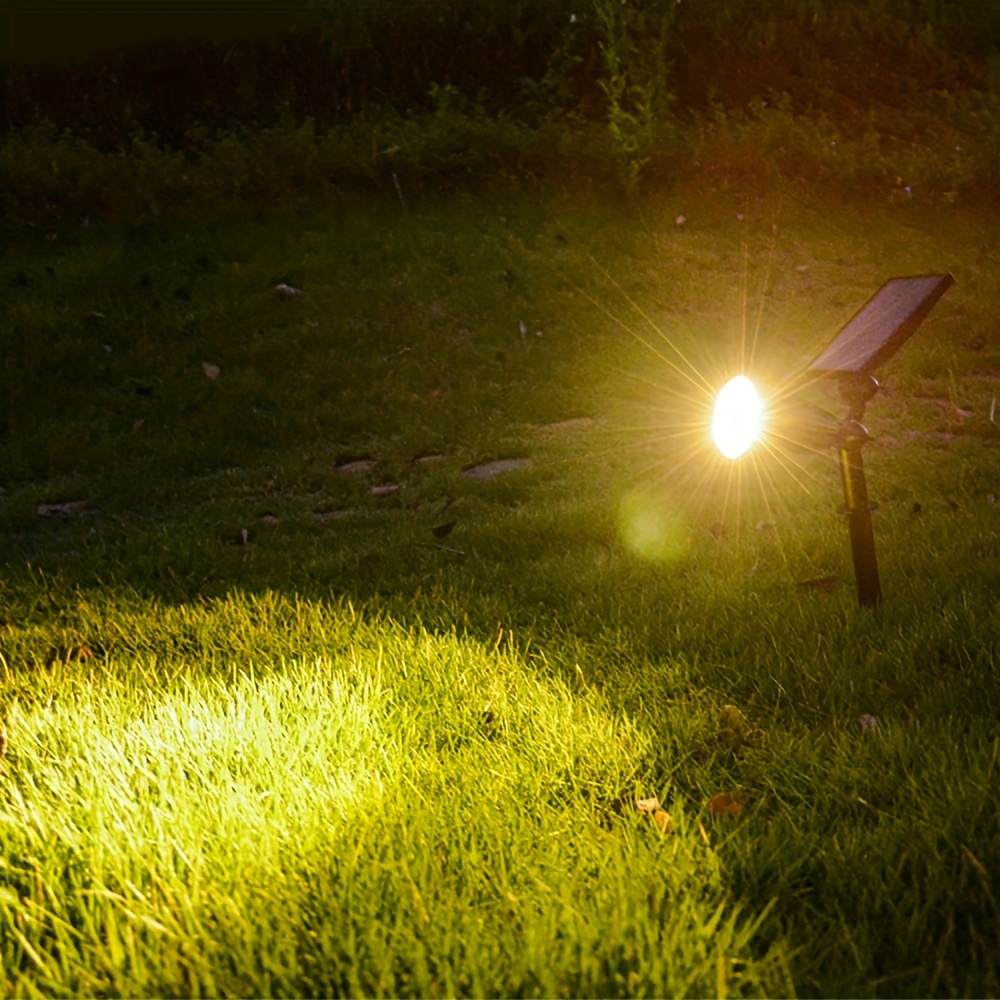 Luces solares para exteriores, focos solares ajustables para exteriores,  focos solares impermeables para paisajes, luz de pared, energía solar del